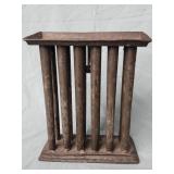 Antique 12 tube candle mold. 10.5" H x 8.75"W.