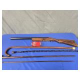 Cane lot - 2 vintage canes , 1 cane dated 1890 S.
