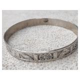 Mexican bangle bracelet.    Pattern design.
