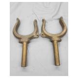 Pair 8" Bronze oar locks.  Vintage oar locks.