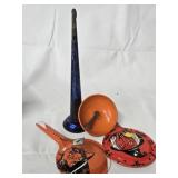 Vintage Halloween Noise makers - 2 clackers , 1