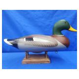 Capt. Bob Jobes Mallard Drake decoy. Signed on
