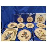 7 Hummel Christmas Plates with boxes 1972 , 73 ,