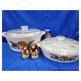2 MCM  Merry  Mushroom casserole dishes and Merry