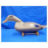 Swimming Mallard Hen decoy by carver John Stark,