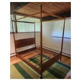 MCM Walnut Declaration bed with canopy designed