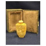 Chinese Carved  Snuff Bottle look at pictures for