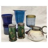 Mix of blown glass  - Croesus Emerald Green