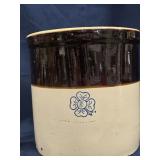 Alabama Miller Pottery Stoneware Crock measures