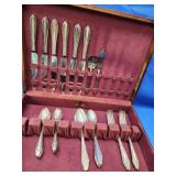 Roger Stainless steel flatware.   Service for 6.