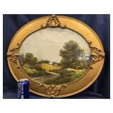 Oval Framed Print , measures 25'ï¿½21' , Country