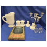 Milk glass art glass,