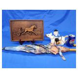Vintage Stroco style relief wall art of Sulky