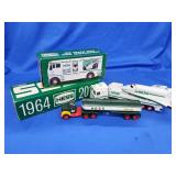 4 Hess Trucks. Various conditions.   Look at the