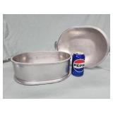 Guardian Ware hammered Aluminum roaster and Oval