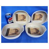 4 Emile Henry Tapas Dishes Bake & Serve.  Made in