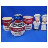 Campbell's Sops advertising salt and pepper