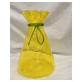 MCM Blown ArtvGlass Vase 10'h , grotesque midern