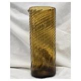 2 Mid Centry Mexican Artisan Swirl  Blown Glass ,