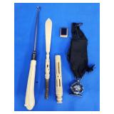 Fountain pen and carved letter opener Egyptian