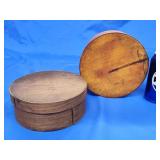 2 vintage bend wood pantry boxes.  Look at the