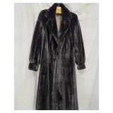 Dark Mink Fur Full Length Coat by Leonard Furs ,