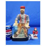 Paul Bunyan and Babe the Blue Ox decanter created
