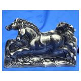 TV Lamp.  CRACKED.   11.5" L.   Horse motif.
