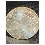 1 OZ Silver Round Buffalo Bullion dated 2001.