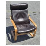 MCM style  Bentwood Armchair leather pad