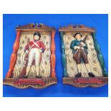 Red Coat and Minute Man 1976 vintage Napco