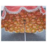 Vintage 50's era MCM Patio umbrella.  Manual
