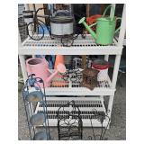 Patio Decor - plant pots, wine racks , candle