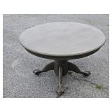 Painted Round Table with talon claw feet 48" top
