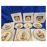 7 Hummel Christmas Plates in good condition and