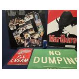 4 Signs - wooden No Dumping P.R.C.A. - N.Y.C.
