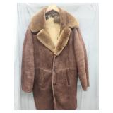 Vintage suede long coat.  No tag.  Shoulder 19"