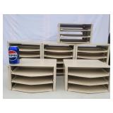 6 Hillman Hardware storage cabinets. 3 tall and 3