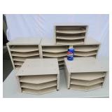 6 Hillman Hardware storage bins 3 tall and 3