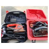 Corded tools Black & Decker sander and saw.