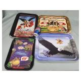 4 Anheuser Busch Inc Brewers of Budweiser trays.
