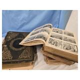 4 Old Rough Bibles 1846 , 1848 , 1854 , 1904? ,