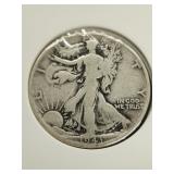 1943 Silver Walking Liberty half dollar.   Look