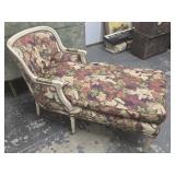 Mid-century Reproduction Louis XV Chaise Lounge ,
