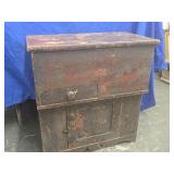 New England Commode , old paint , rustic look