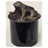 Mechanical Frog Bank , vintage Mechanical frog