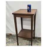 Vintage Walnut stand,  tapered legs with lower