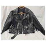 Vintage First Genuine Leather Jacket with leather