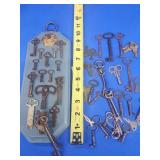 Vintage keys.  Assorted years, makers and