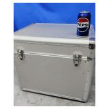 Aluminum Storage box.  Made in China.   Has KEY.